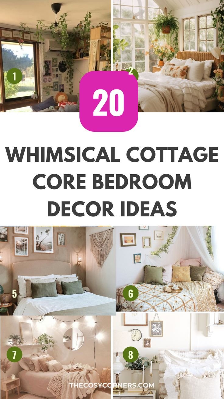 20 Cottage Core Bedroom Decor Ideas