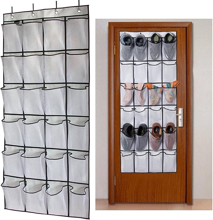 Hanging shoe organizer for sock storage ideas for saving space.