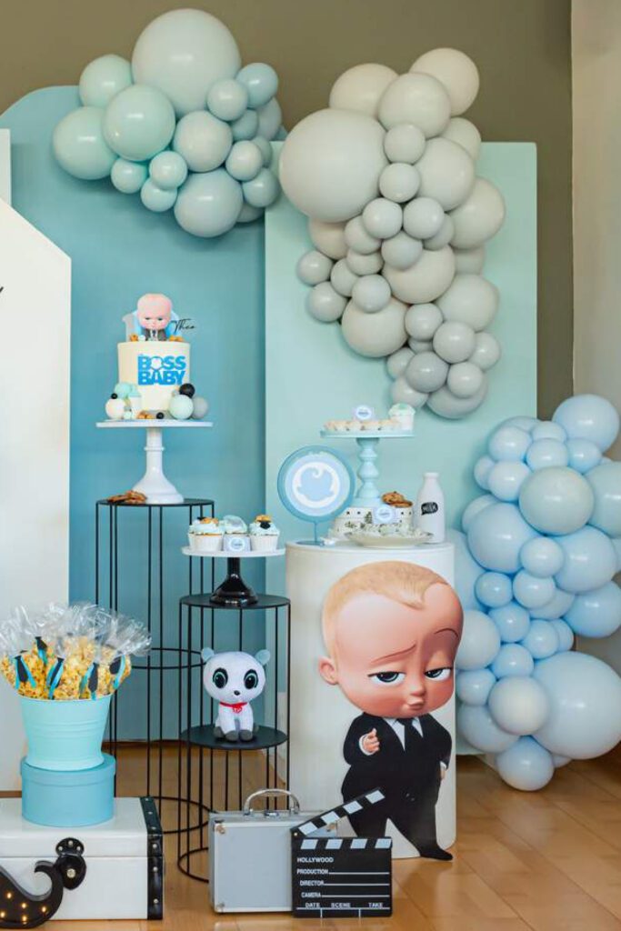 A birthday decor for the baby boss!