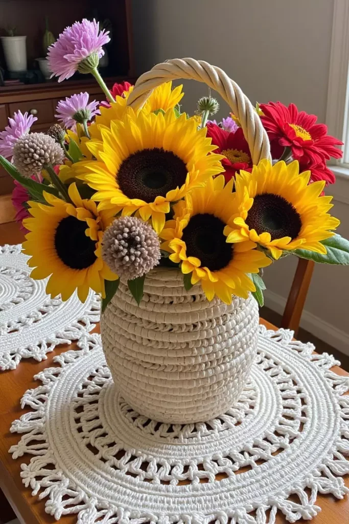 Woven basket that looks straight out of a princess fairy tale.