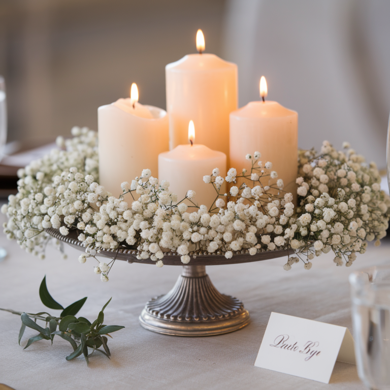 20 Elegant Baby Breath Centerpiece Ideas