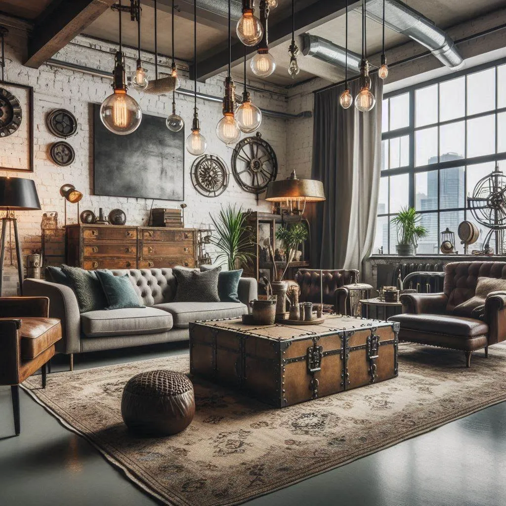 Industrial lighting fixtures.