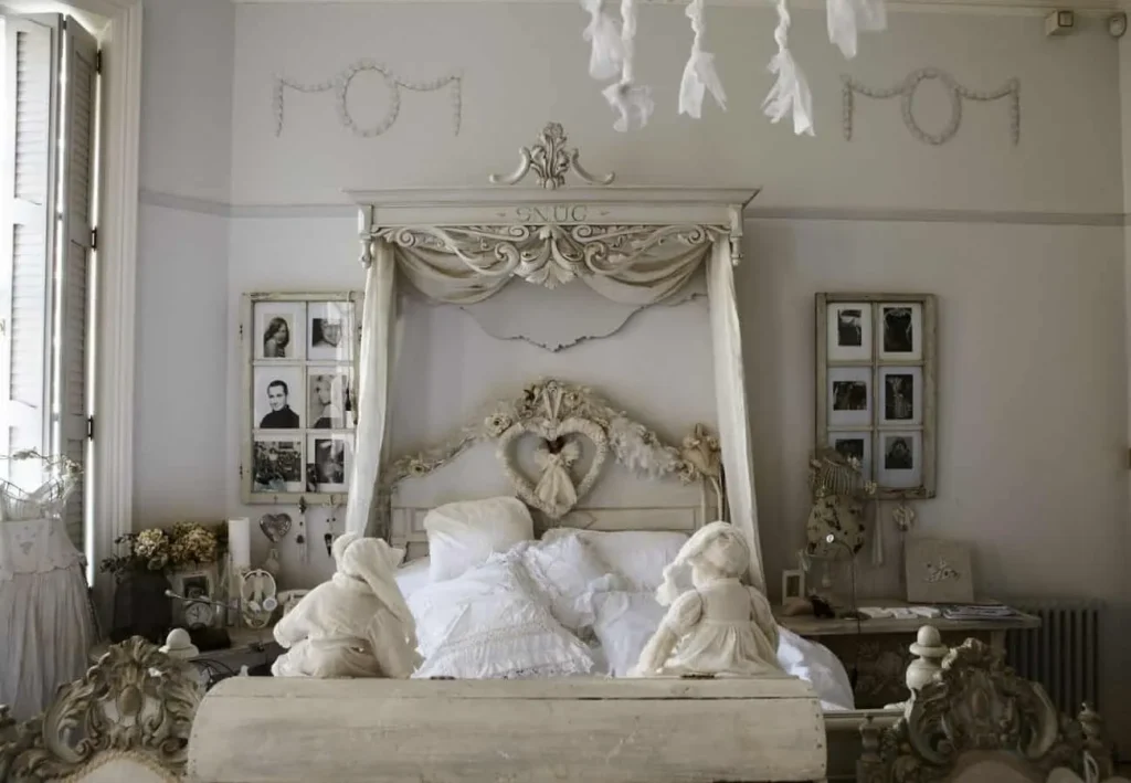 A canopy bed - French Boudoir.