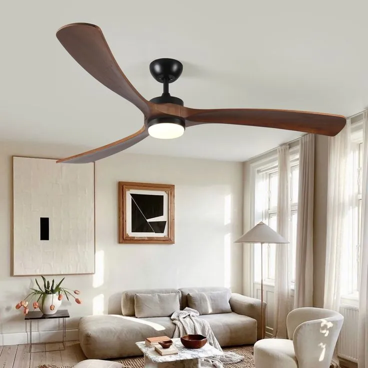 Ceiling fan with light.