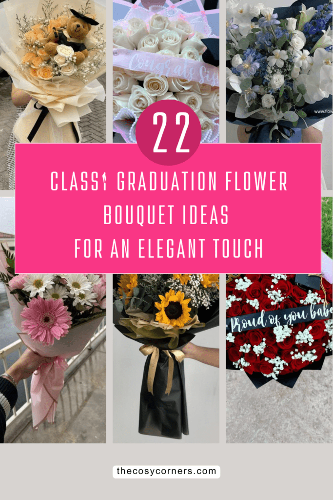 classy graduation flower bouquet ideas