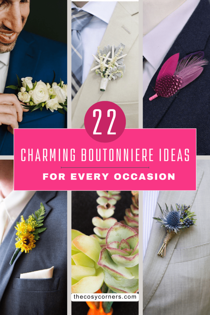 22 charming boutonniere ideas for every occasion