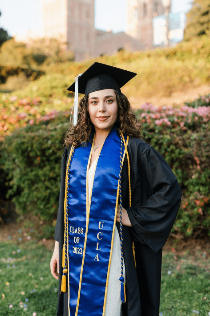 graduation photoshoot with gown