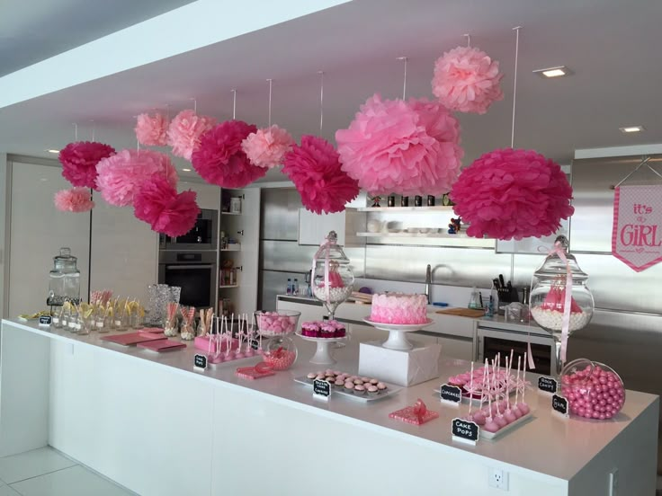 Hanging Paper Flowers for graduation party 