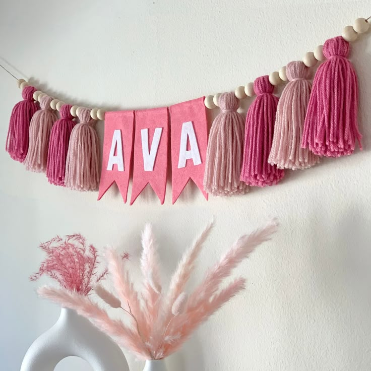 pink tassel Banners for graduation party