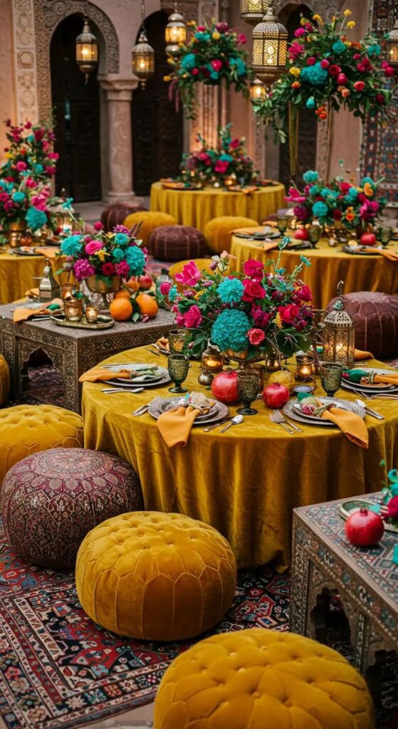 Jewel Tone Weddeing Garden Party