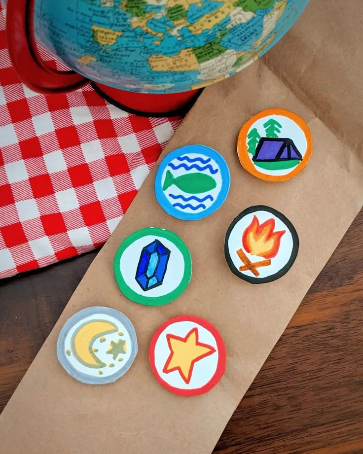 Happy Camper Birthday Little Explorer Badge Making