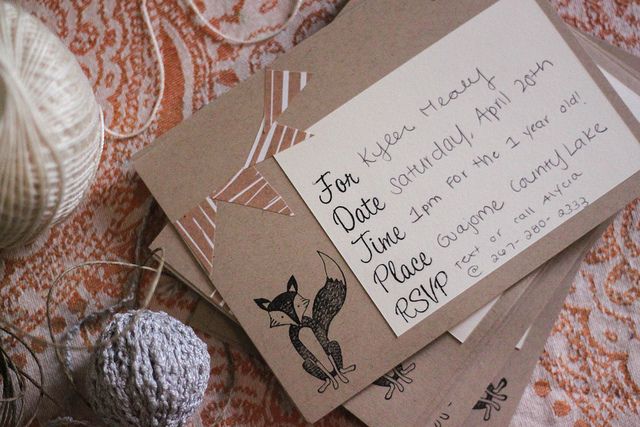 One Happy Camper Birthday Custom DIY Invites