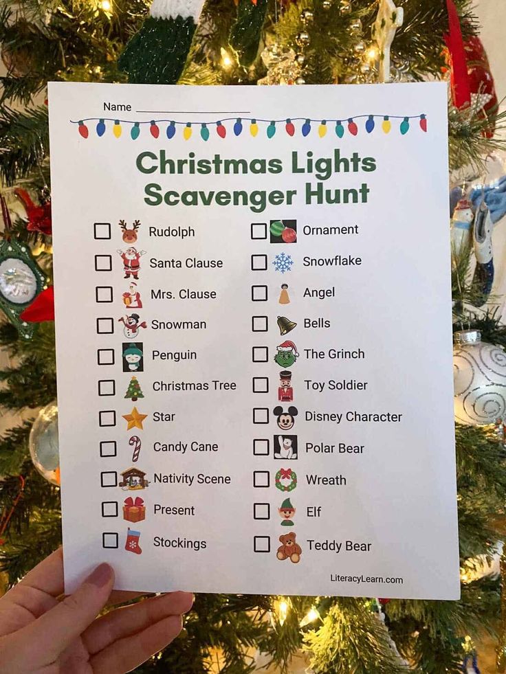 Christmas Game Scavenger Hunt