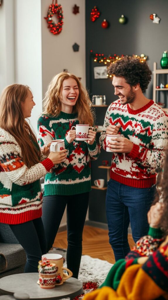 Ugly Sweater Family Christmas Party Ideas