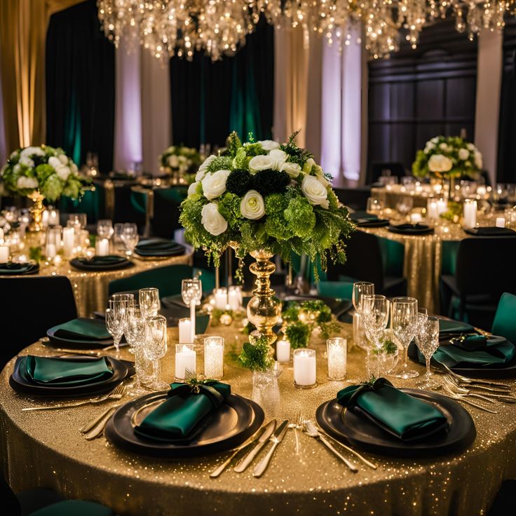 Jewel Tone Wedding Emerald Gold Regal