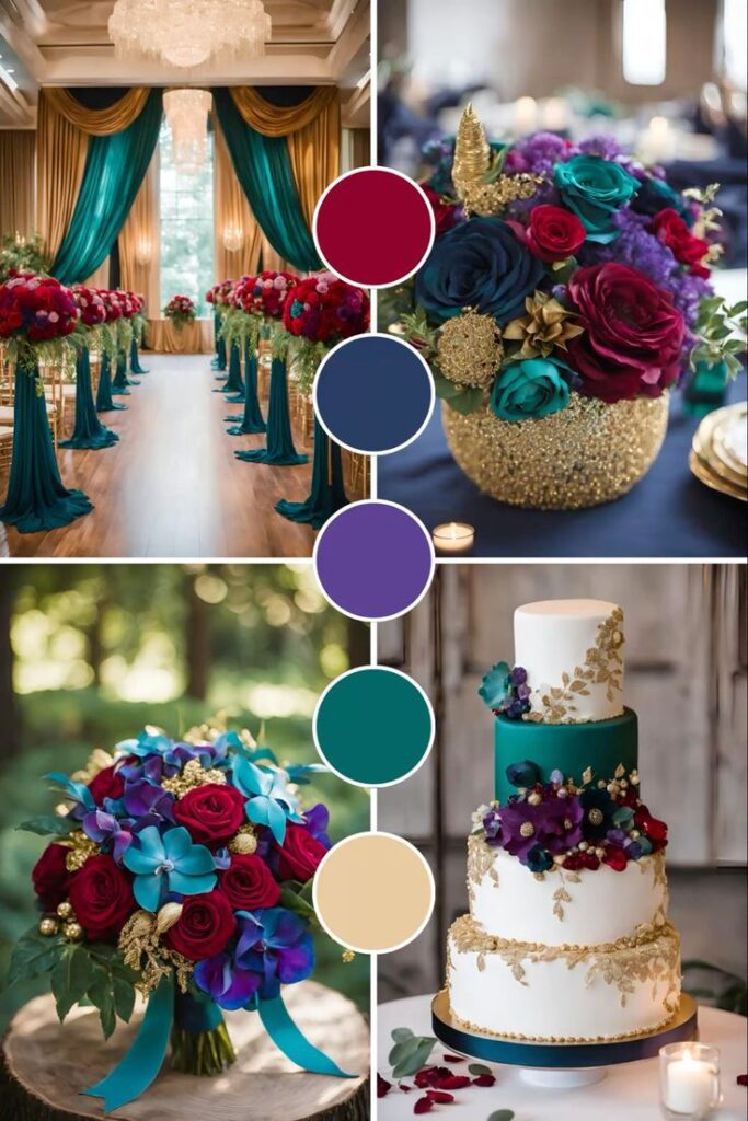 Jewel Tone Wedding Ruby Palette