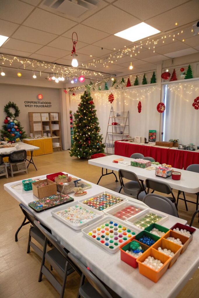 Christmas Tea Party DIY Ornament Making Station