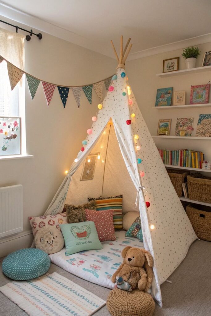 Nap Corner For First Happy Campers Birthday