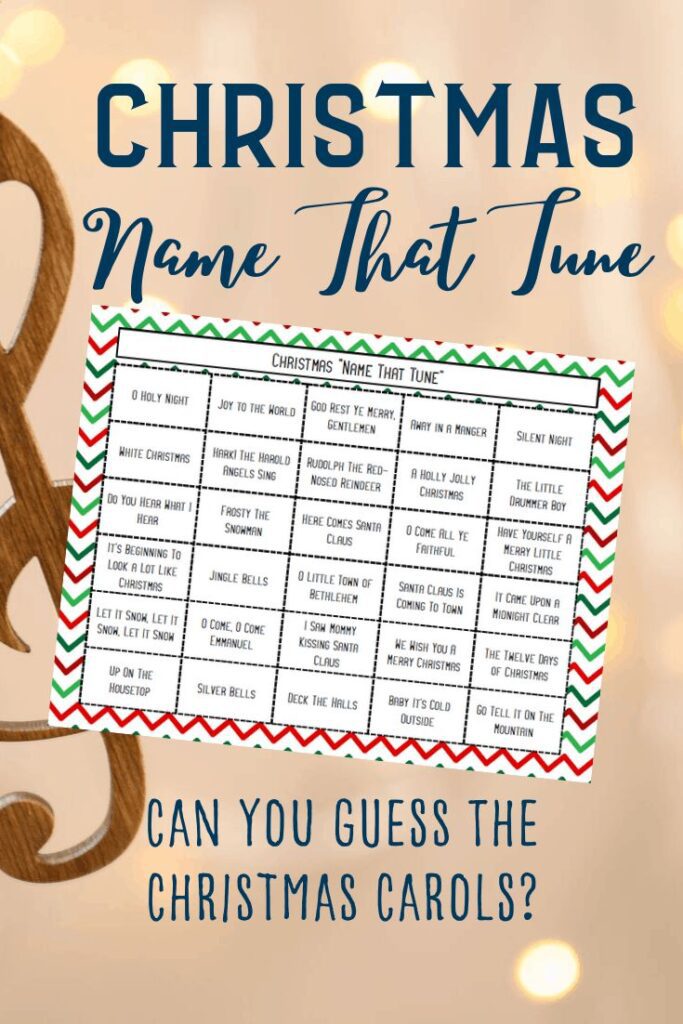 Name Carol Family Christmas Party Ideas