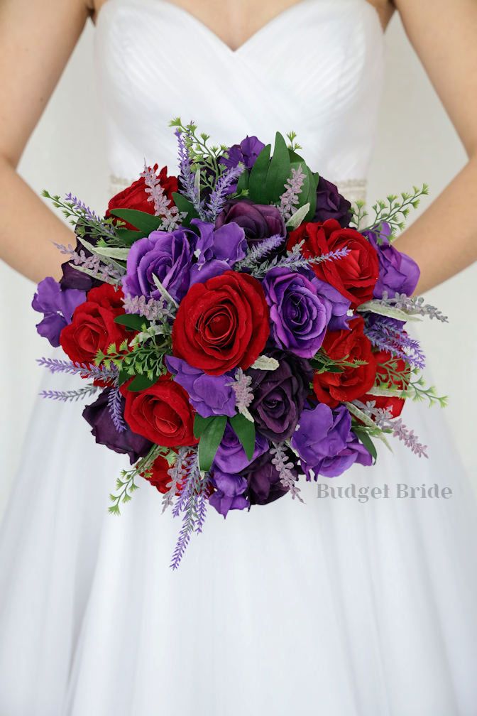 Jewel Tone Wedding Amethyst Ruby Rose