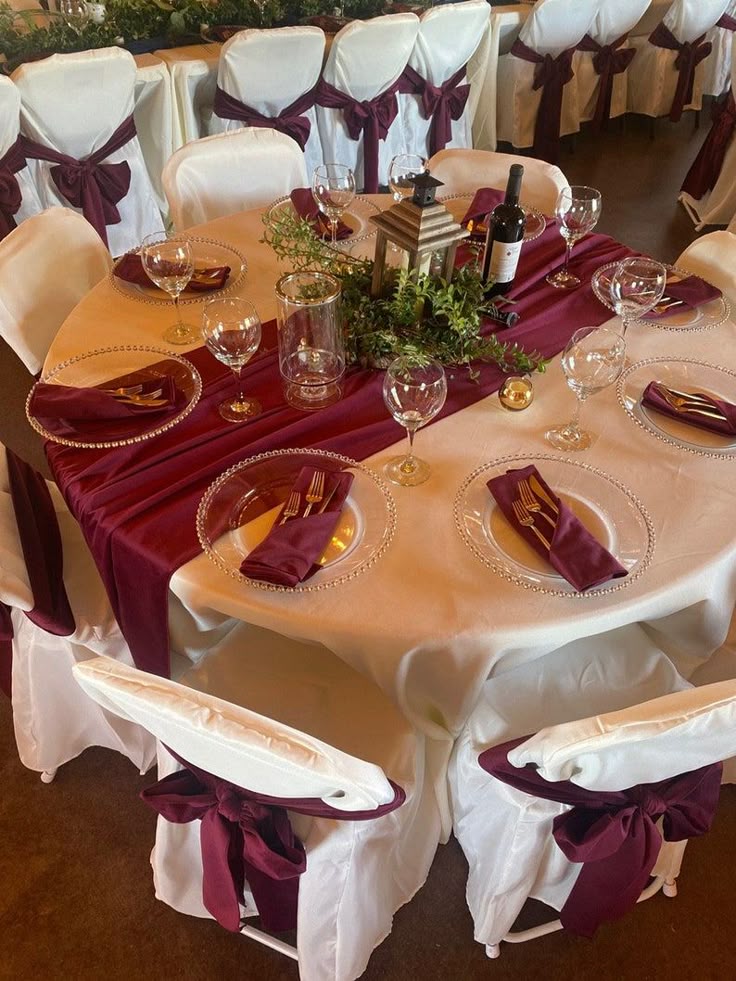 Velvet Jewel-Tone Wedding Table Runners