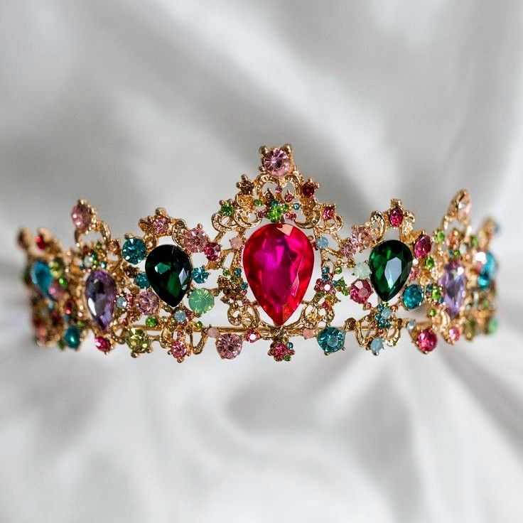 Jewel-Tone Wedding Bridal Crown Ideas