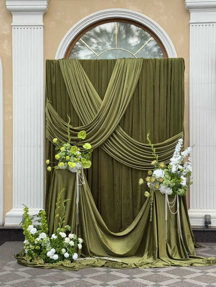 Jewel Tone Wedding Velvet Photo Booth Backdrop