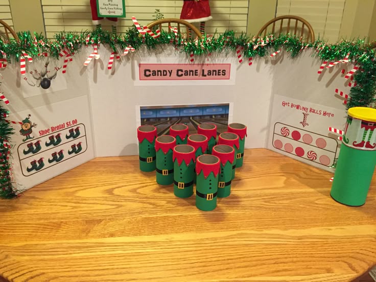 Christmas Tree Bowling Game