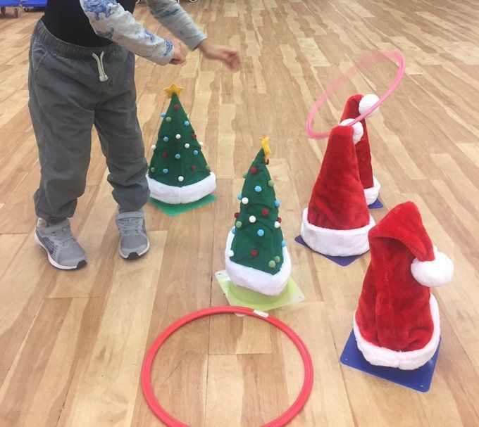 Christmas Hat Relay Game