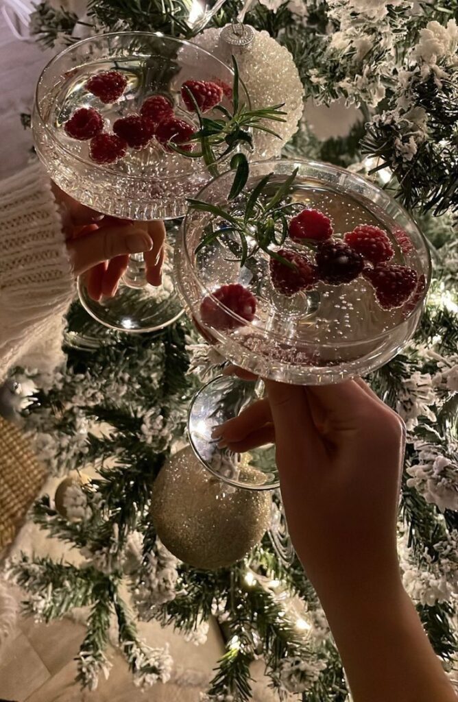 Christmas Tea Party Sparkling Winter Drinks