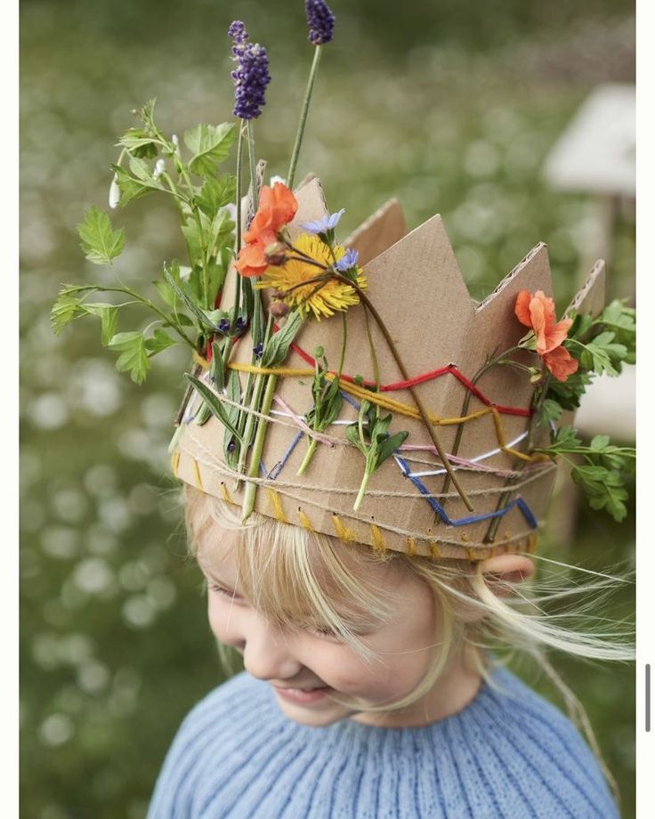 Happy Camper First Birthday DIY Nature Crown Station