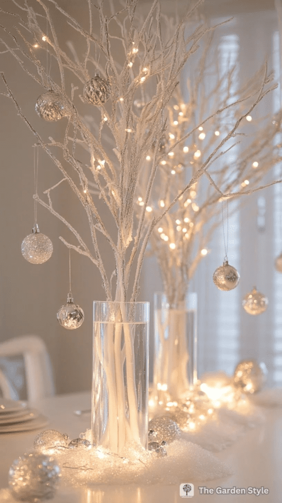 Christmas Tea Party Winter Theme Centerpiece