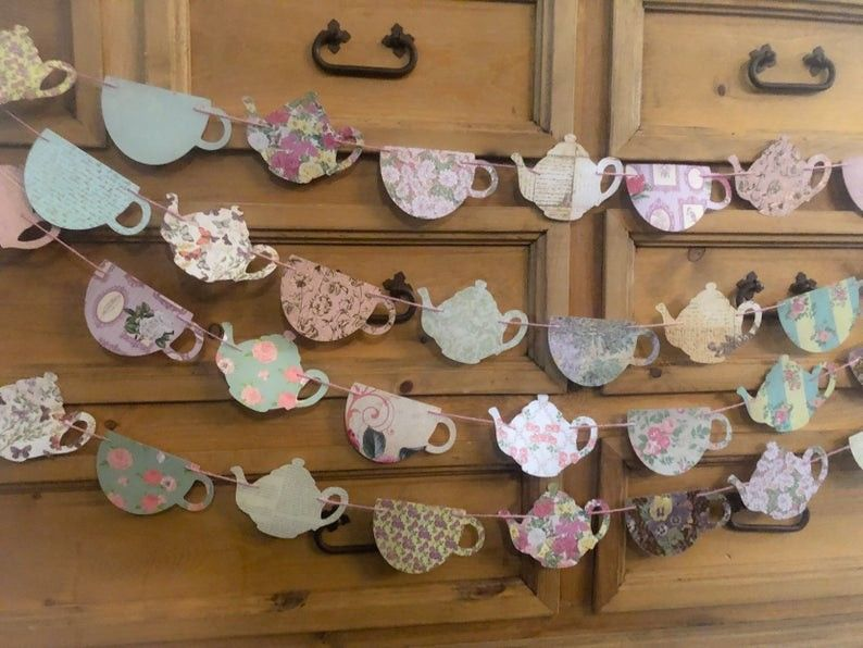 Christmas Tea Party DIY Banner