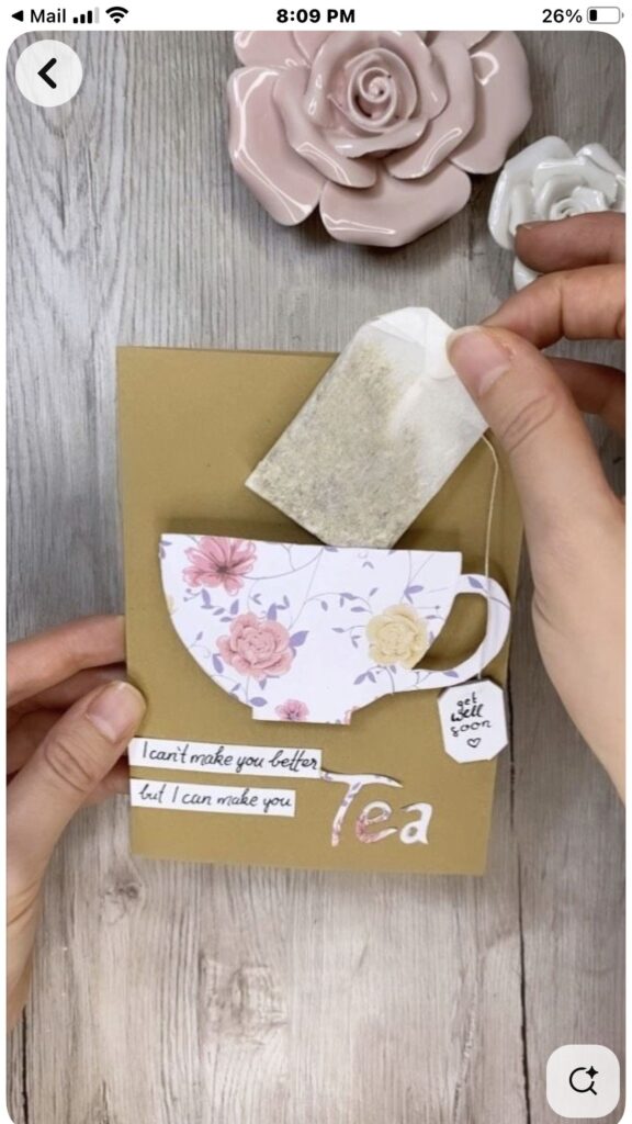 DIY Teacup Christmas Tea Party Invitation