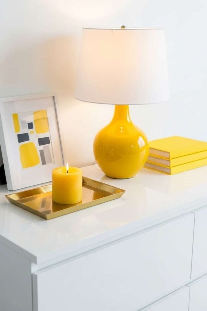 Mini Table Lamp With Candle