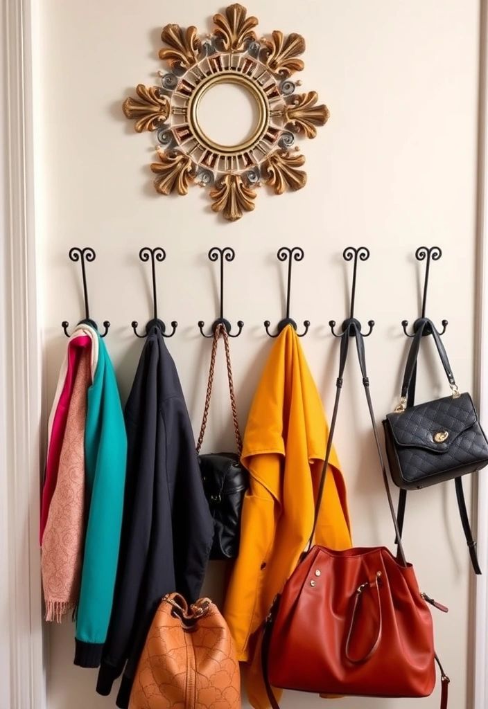 Entryway Hooks for Everyday Bags