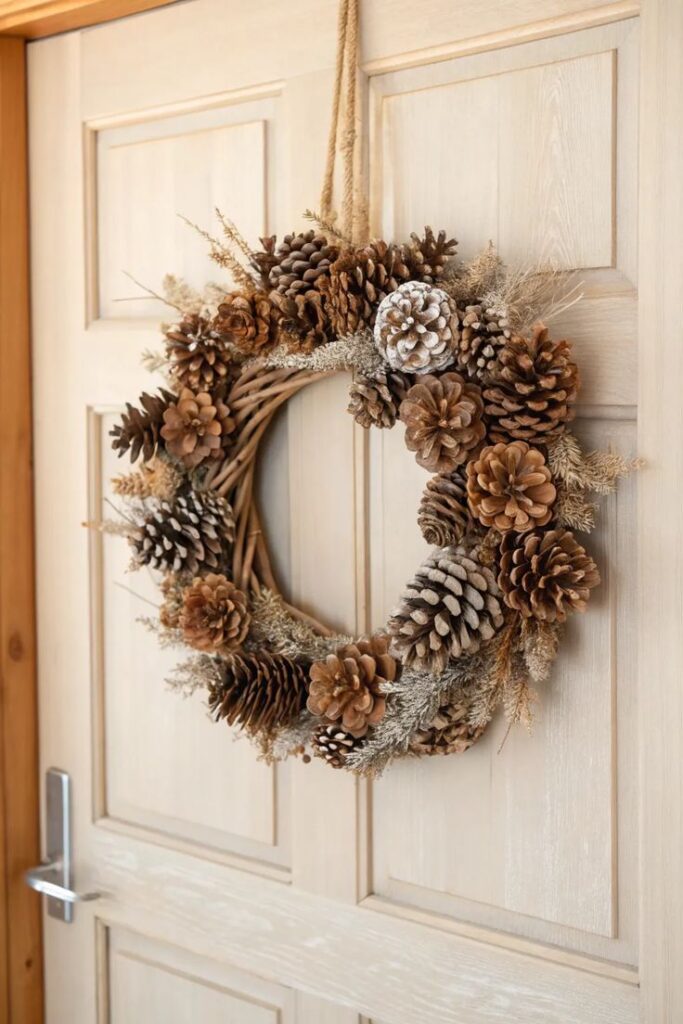 Rustic Pinecone Wreath