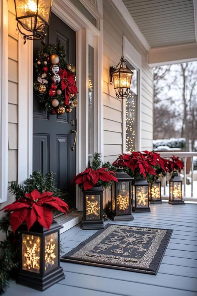 Porch Step Lantern Cluster