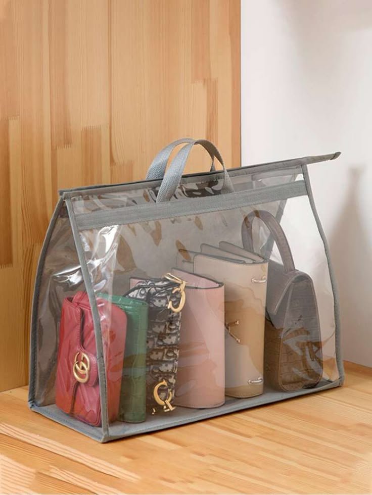 Use a Transparent Pouch For Handbags