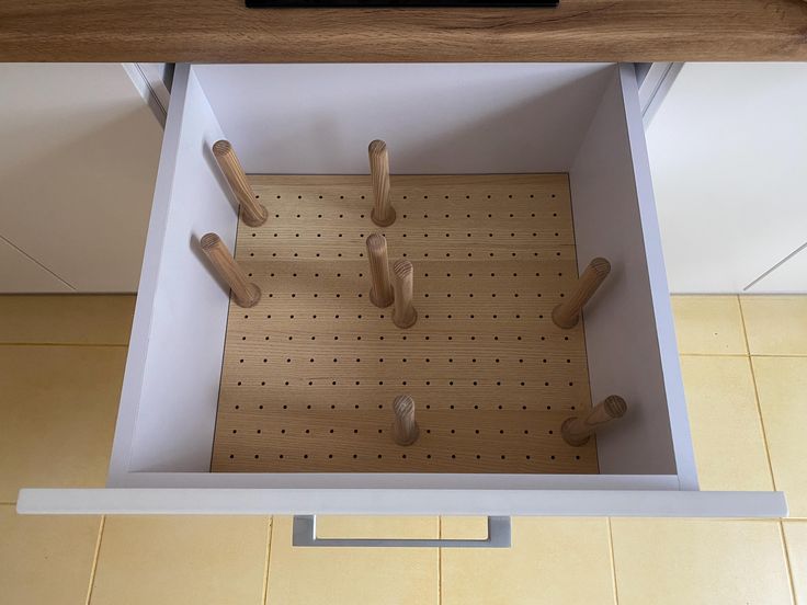 Drawer Pegboard Insert Layout