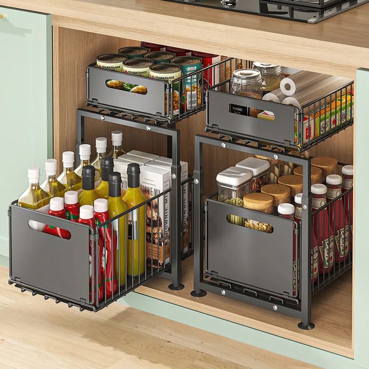 Under-Shelf Sliding Rack Idea