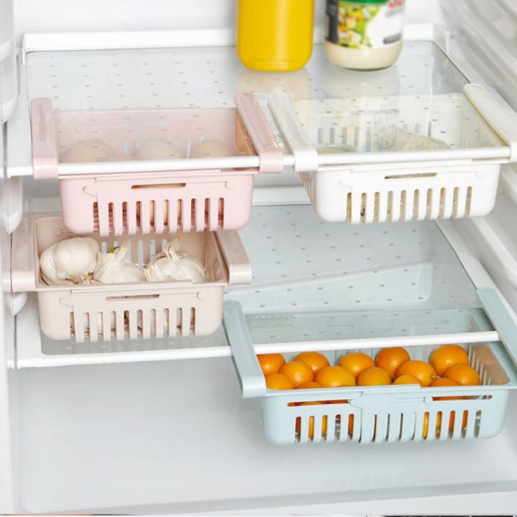 Moveable Hooked Baskets To Save Space