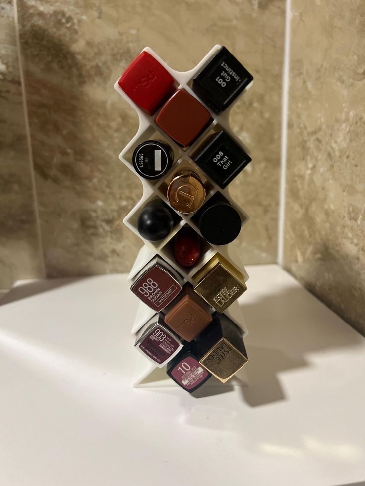 Vertical Lipstick Slot Holders