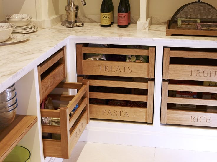 Labelled Section Drawer System