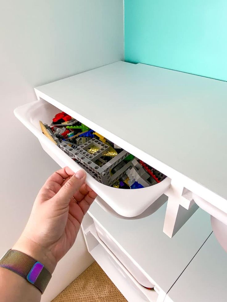 Sliding Bin Rails Underbench