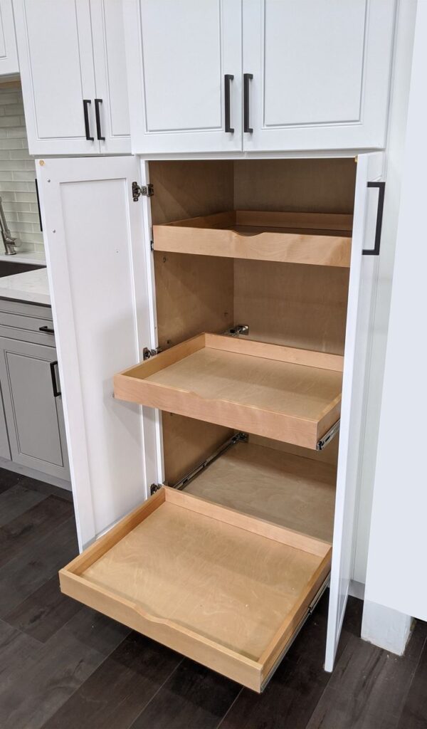 Pull-Out Pantry Shelf Storage