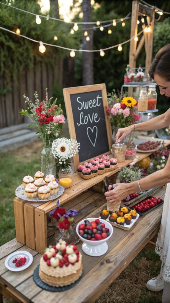 Backyard Wedding Delightful Desert Corner