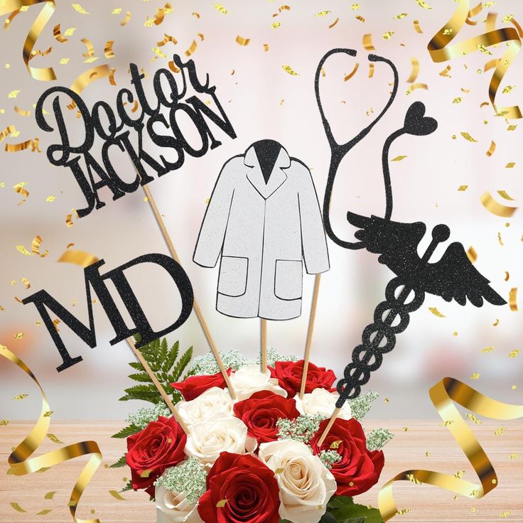 Medical Themed Graduation Centerpieces 