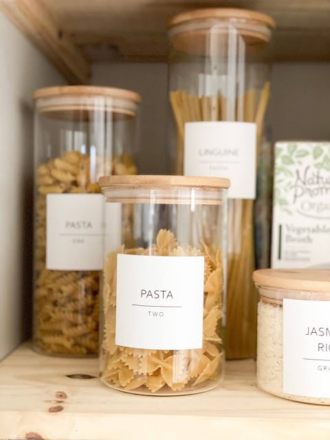 Acrylic Container Labels Set