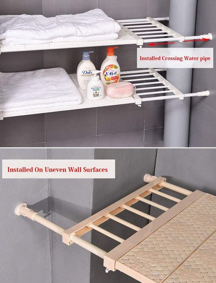 Use Tension Rods For Shelving
